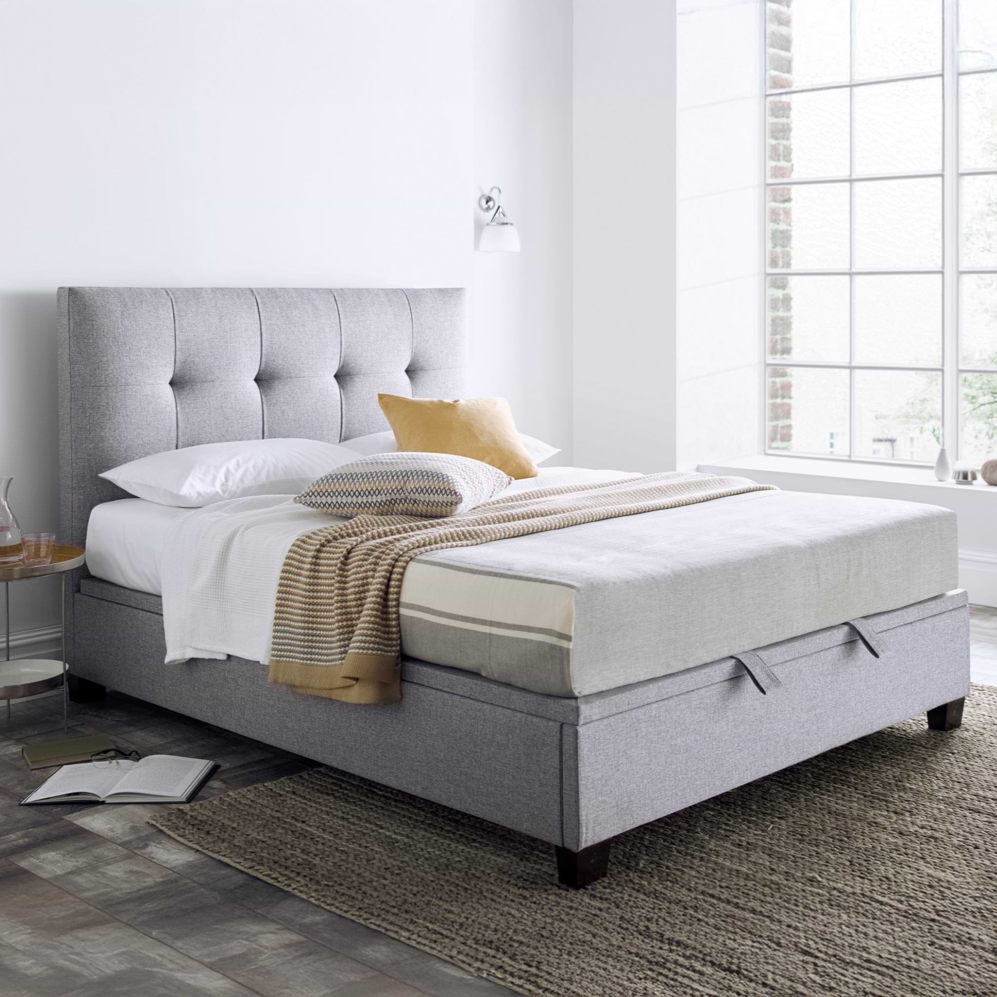 Dorney Ottoman Storage Bed Frame Grey from Roseland Furniture