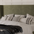 Princeton Slim Pleat Ottoman Bed Frame Olive from Roseland Furniture
