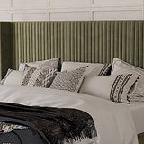 Princeton Slim Pleat Ottoman Bed Frame Olive from Roseland Furniture