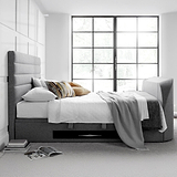 Henlie TV Ottoman Bed Frame Double Grey from Roseland Furniture