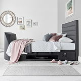 Henlie TV Ottoman Bed Frame Double Slate from Roseland Furniture
