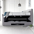 Belleau TV Ottoman Bed Frame Double Grey from Roseland Furniture