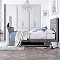 Belisse TV Ottoman Bed Frame Double Grey from Roseland Furniture