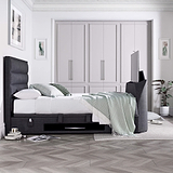 Belisse TV Ottoman Bed Frame Double Slate from Roseland Furniture