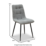 Yates Textured Dining Chair from Roseland Furniture