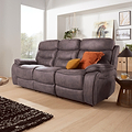 Stanford Charcoal Leather Electric Reclining 3 Seater Sofa for living room