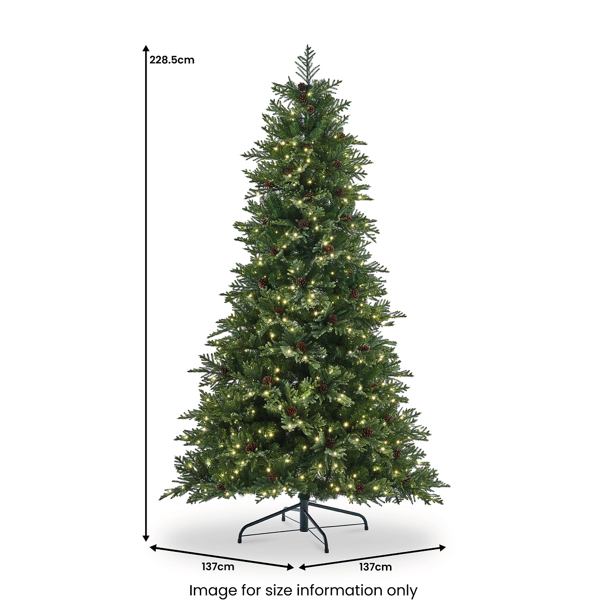 NORTHERN NOBEL 7.5ft Tree WWLED from Roseland Furniture