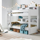 Ashbury White Storage Bunk Bed for bedroom