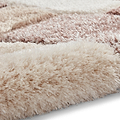 Lennox Brown Beige Geometric Shaggy Rug