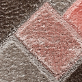 Lennox Pink Grey Geometric Shaggy Rug