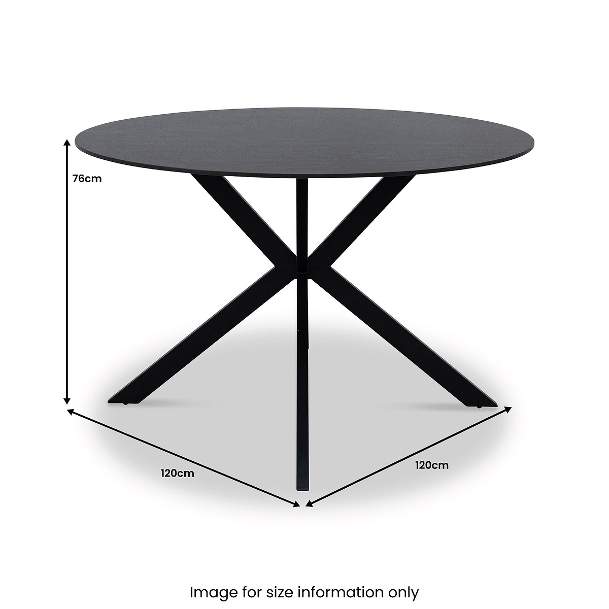 Ashen 120cm Round Dining Table from Roseland Furniture