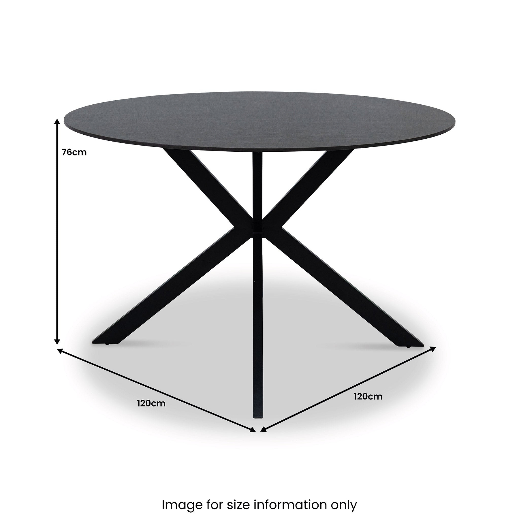Ashen 120cm Round Dining Table from Roseland Furniture