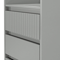 Kenton 5 Drawer Tall Boy Chest Dusk Grey from Roseland Furniture