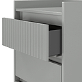 Kenton 5 Drawer Tall Boy Chest Dusk Grey from Roseland Furniture