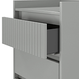 Kenton 5 Drawer Tall Boy Chest Dusk Grey from Roseland Furniture