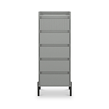 Kenton 5 Drawer Tall Boy Chest Dusk Grey from Roseland Furniture