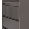 Kenton 5 Drawer Tall Boy Chest Graphite from Roseland Furniture