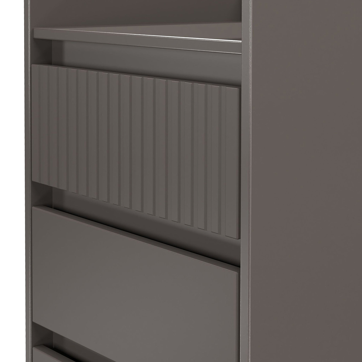 Kenton 5 Drawer Tall Boy Chest Graphite from Roseland Furniture