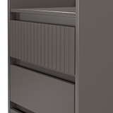 Kenton 5 Drawer Tall Boy Chest Graphite from Roseland Furniture