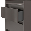 Kenton 5 Drawer Tall Boy Chest Graphite from Roseland Furniture
