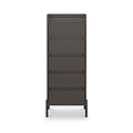 Kenton 5 Drawer Tall Boy Chest Graphite from Roseland Furniture