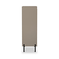 Kenton 5 Drawer Tall Boy Chest Mushroom Matt from Roseland Furniture