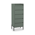 Kenton 5 Drawer Tall Boy Chest Reed Green from Roseland Furniture