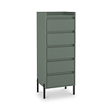 Kenton 5 Drawer Tall Boy Chest Reed Green from Roseland Furniture