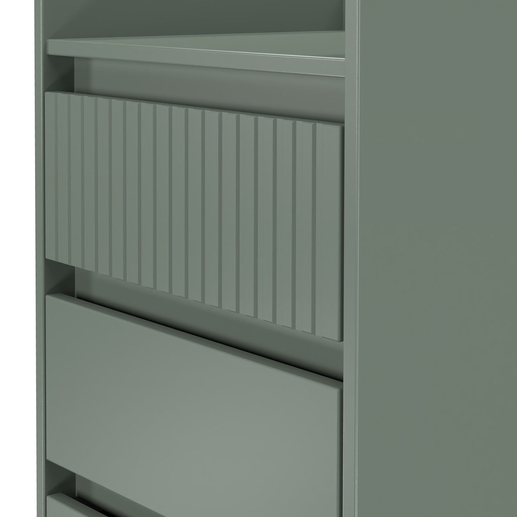 Kenton 5 Drawer Tall Boy Chest Reed Green from Roseland Furniture