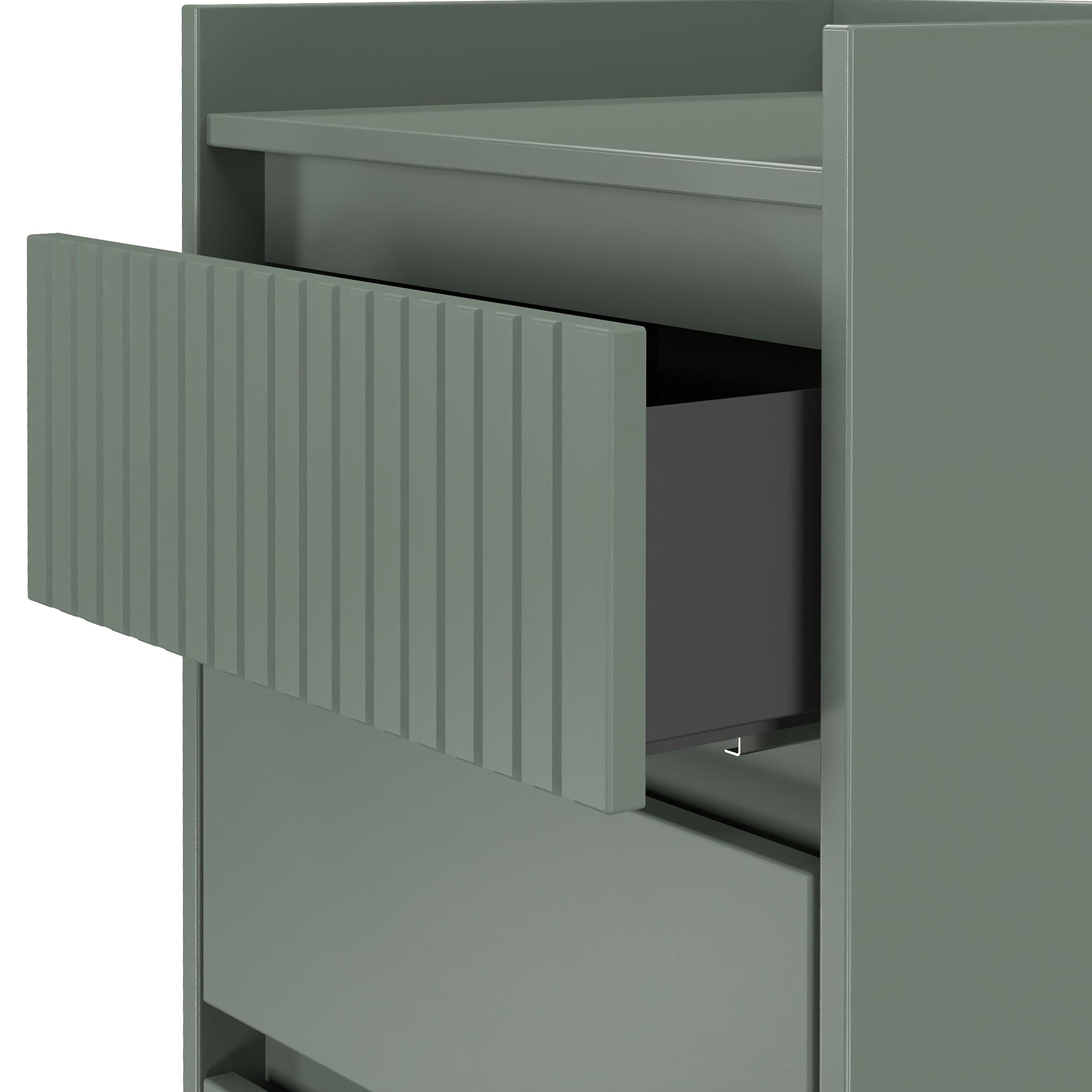 Kenton 5 Drawer Tall Boy Chest Reed Green from Roseland Furniture