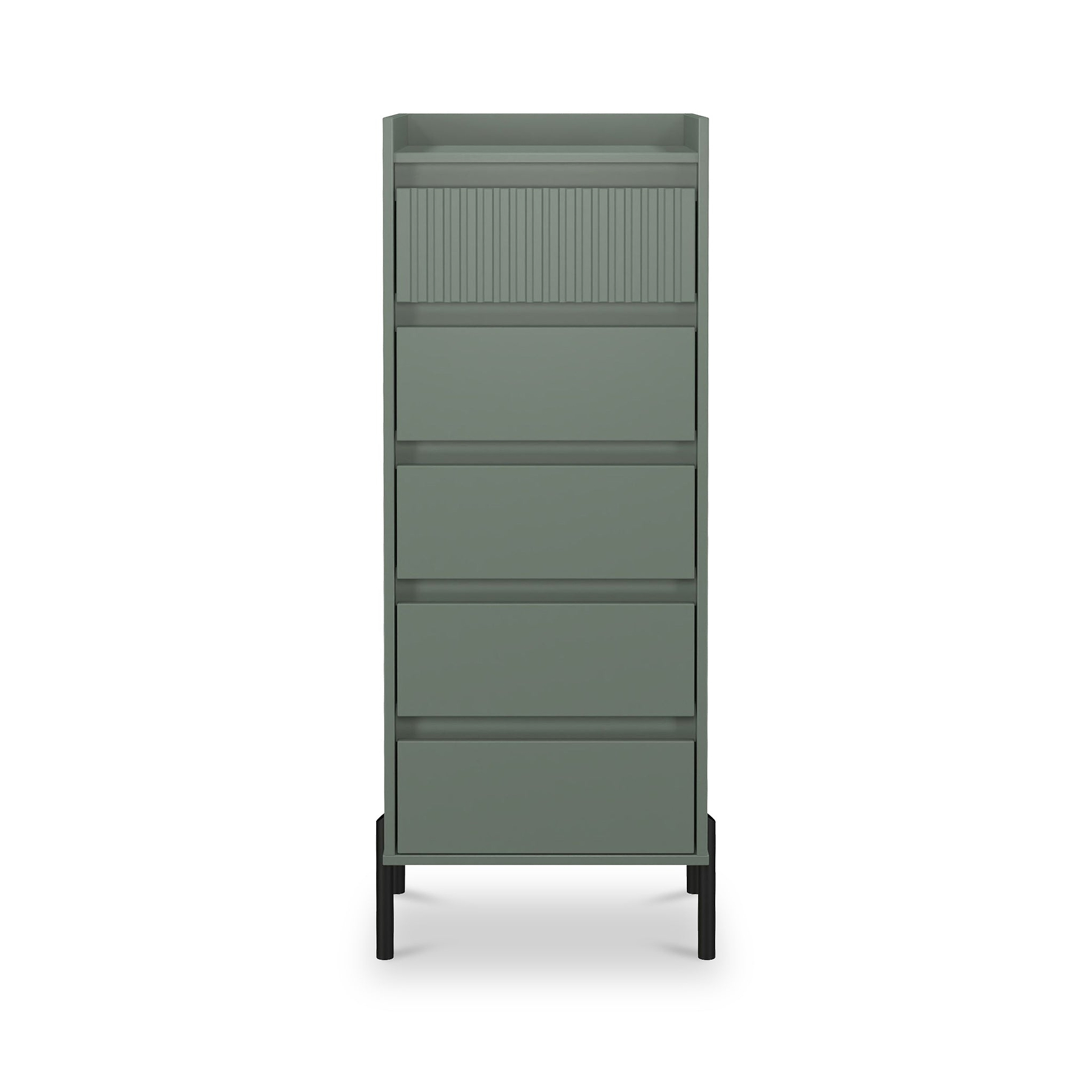 Kenton 5 Drawer Tall Boy Chest Reed Green from Roseland Furniture