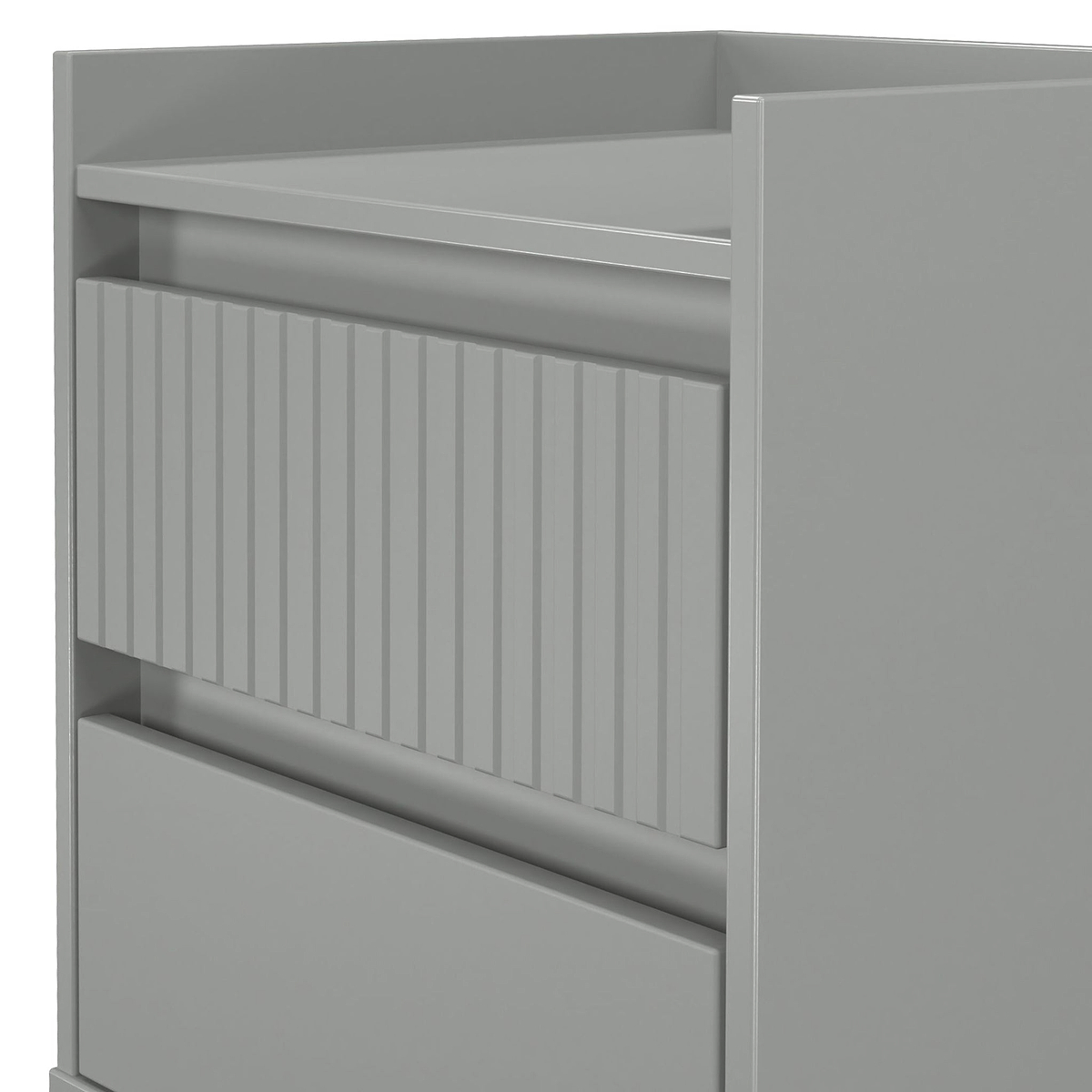 Kenton 2 Drawer Bedside Dusk Grey from Roseland Furniture
