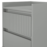 Kenton 2 Drawer Bedside Dusk Grey from Roseland Furniture