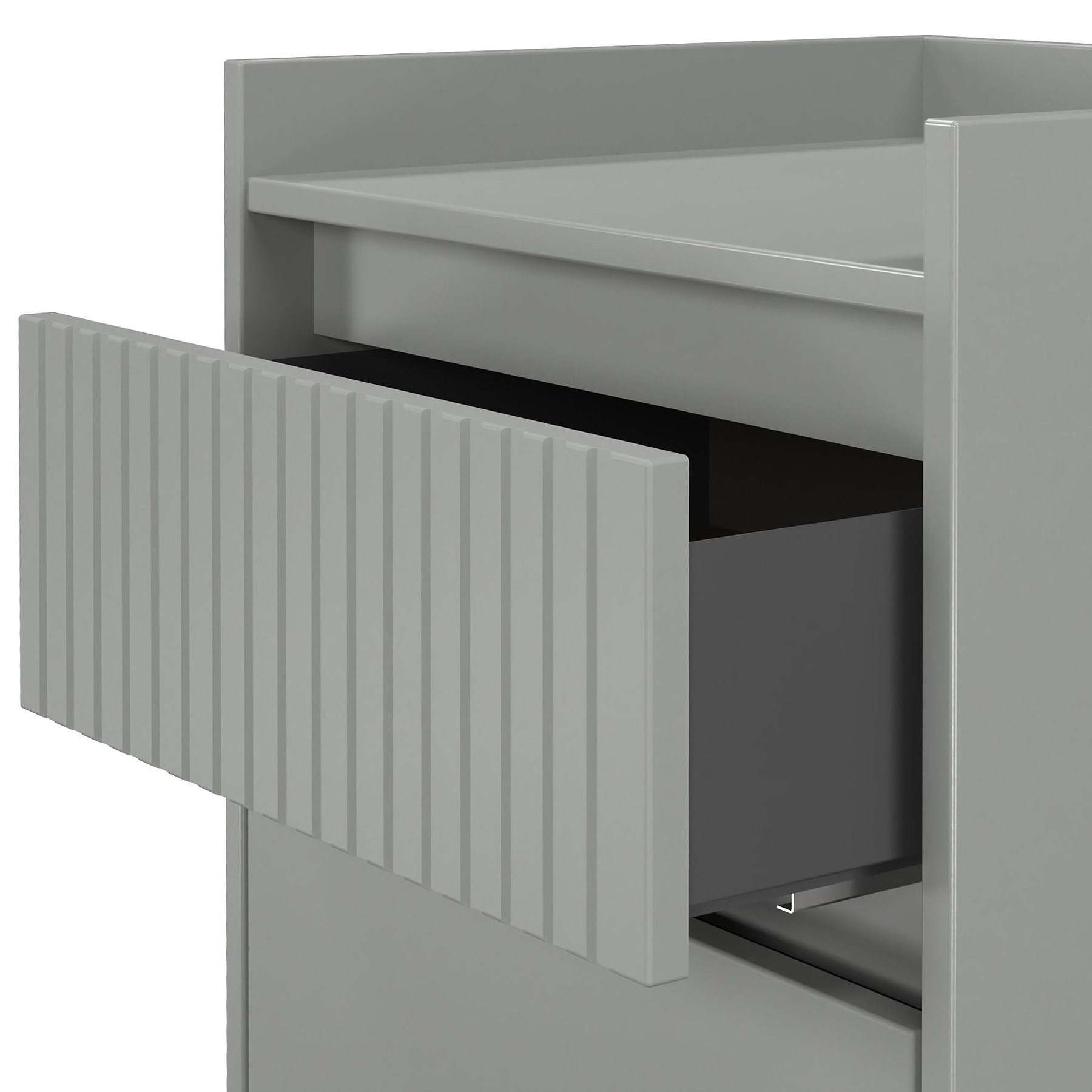 Kenton 2 Drawer Bedside Dusk Grey from Roseland Furniture