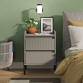 Kenton 2 Drawer Bedside Dusk Grey from Roseland Furniture