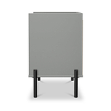 Kenton 2 Drawer Bedside Dusk Grey from Roseland Furniture