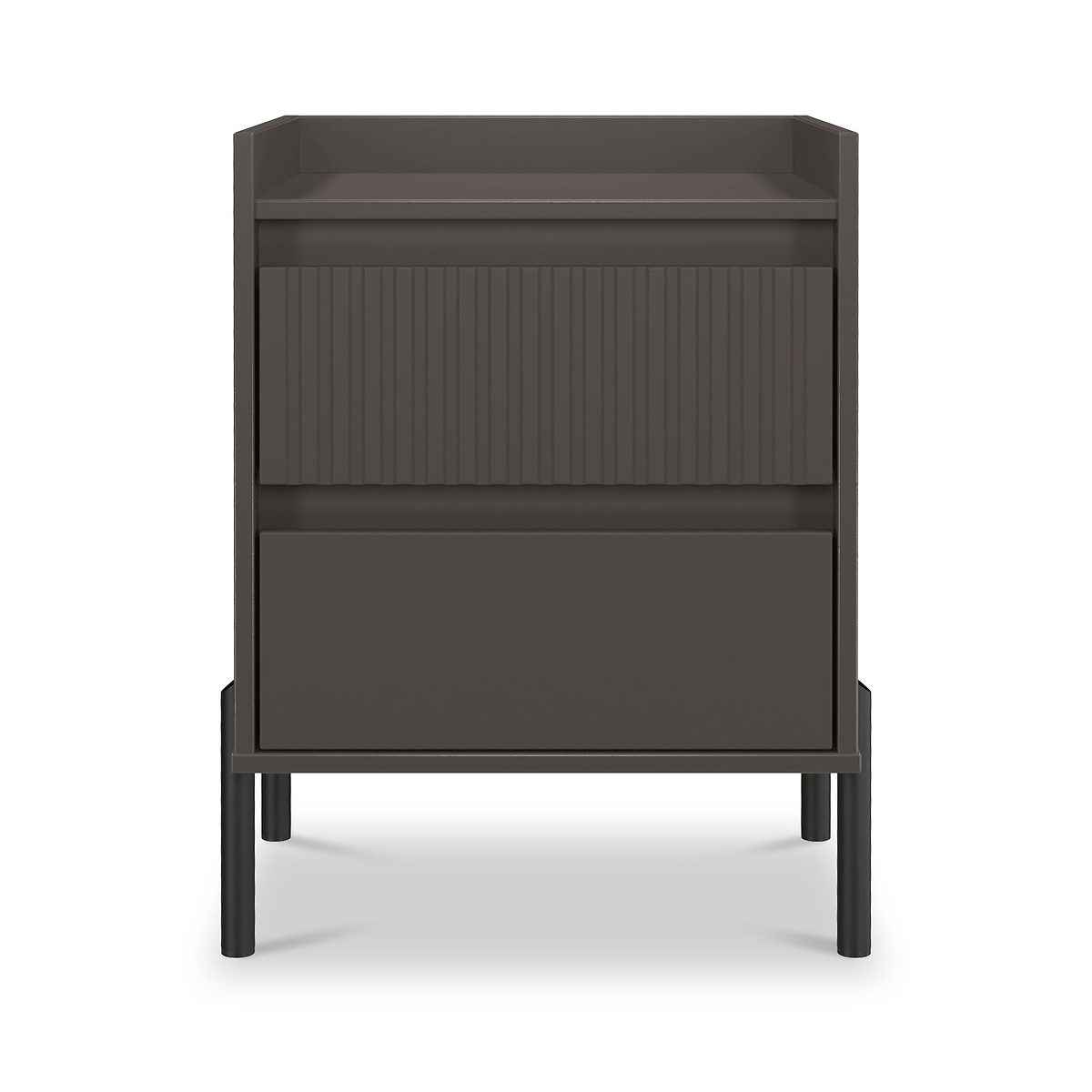 Kenton 2 Drawer Bedside Graphite from Roseland Furniture