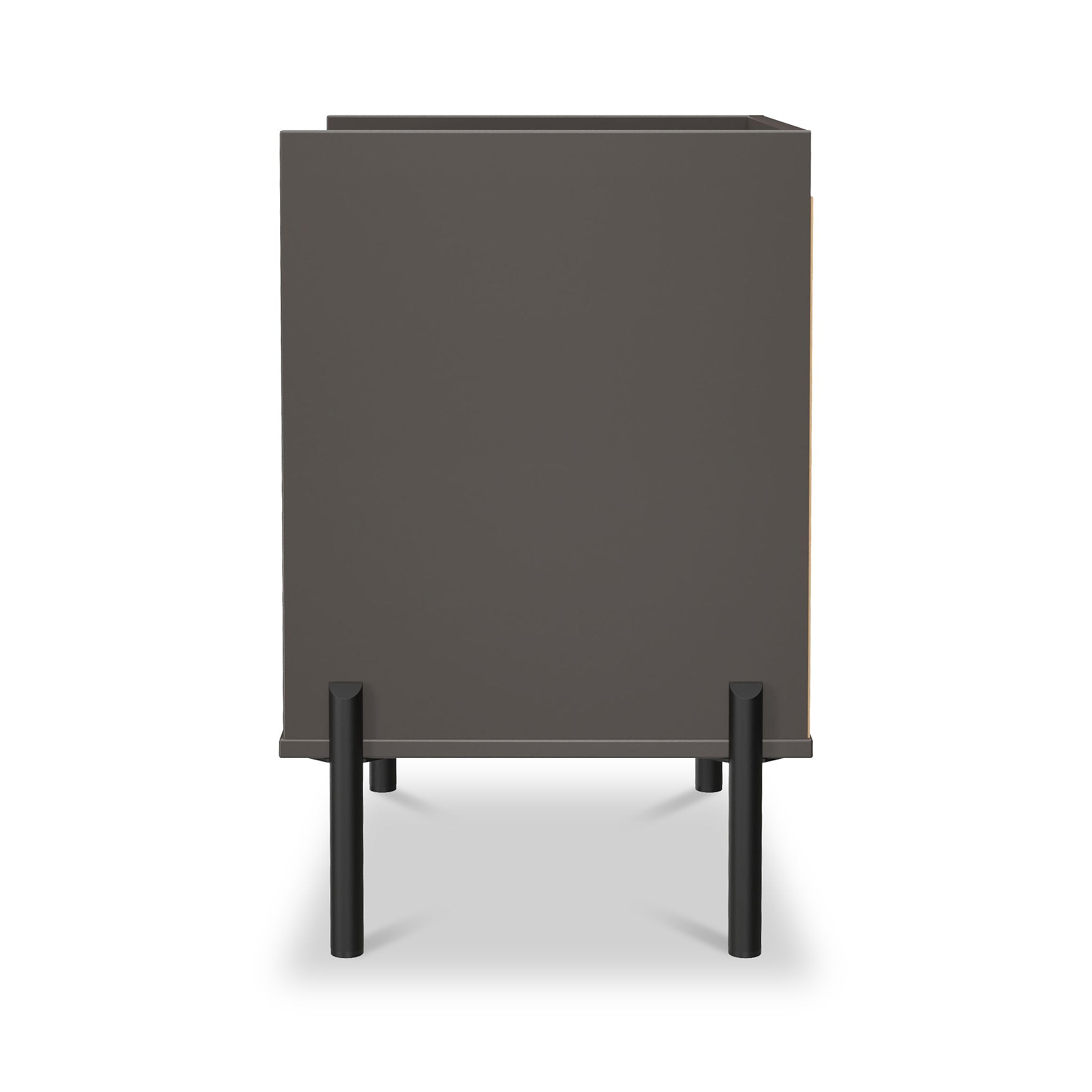 Kenton 2 Drawer Bedside Graphite from Roseland Furniture