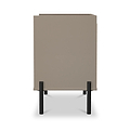 Kenton 2 Drawer Bedside Mushroom Matt from Roseland Furniture