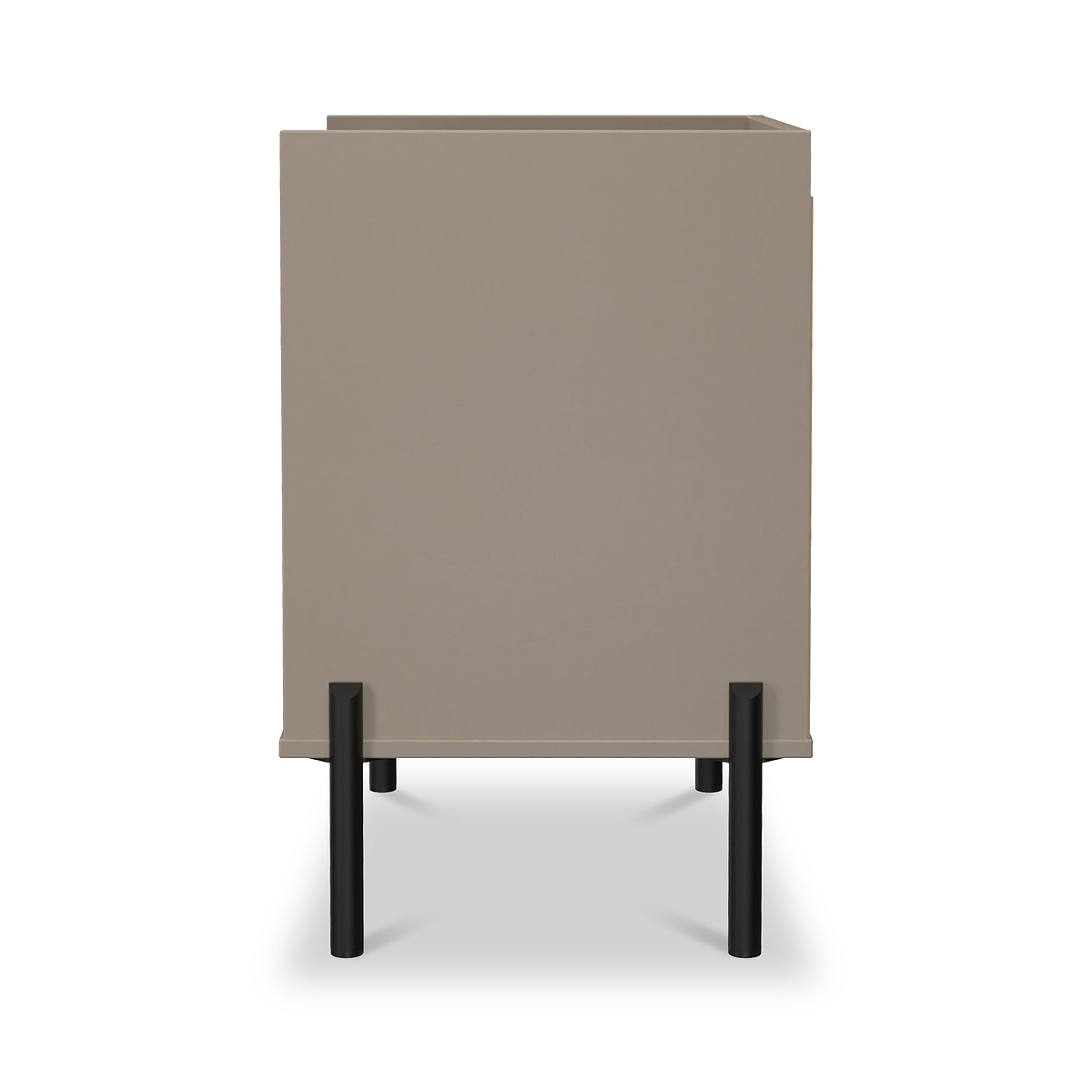 Kenton 2 Drawer Bedside Mushroom Matt from Roseland Furniture