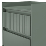 Kenton 2 Drawer Bedside Reed Green from Roseland Furniture
