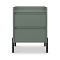 Kenton 2 Drawer Bedside Reed Green from Roseland Furniture