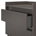 Kenton 2 Drawer Wide Bedside Graphite  from Roseland Furniture