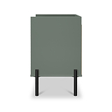 Kenton 2 Drawer Wide Bedside Reed Green from Roseland Furniture