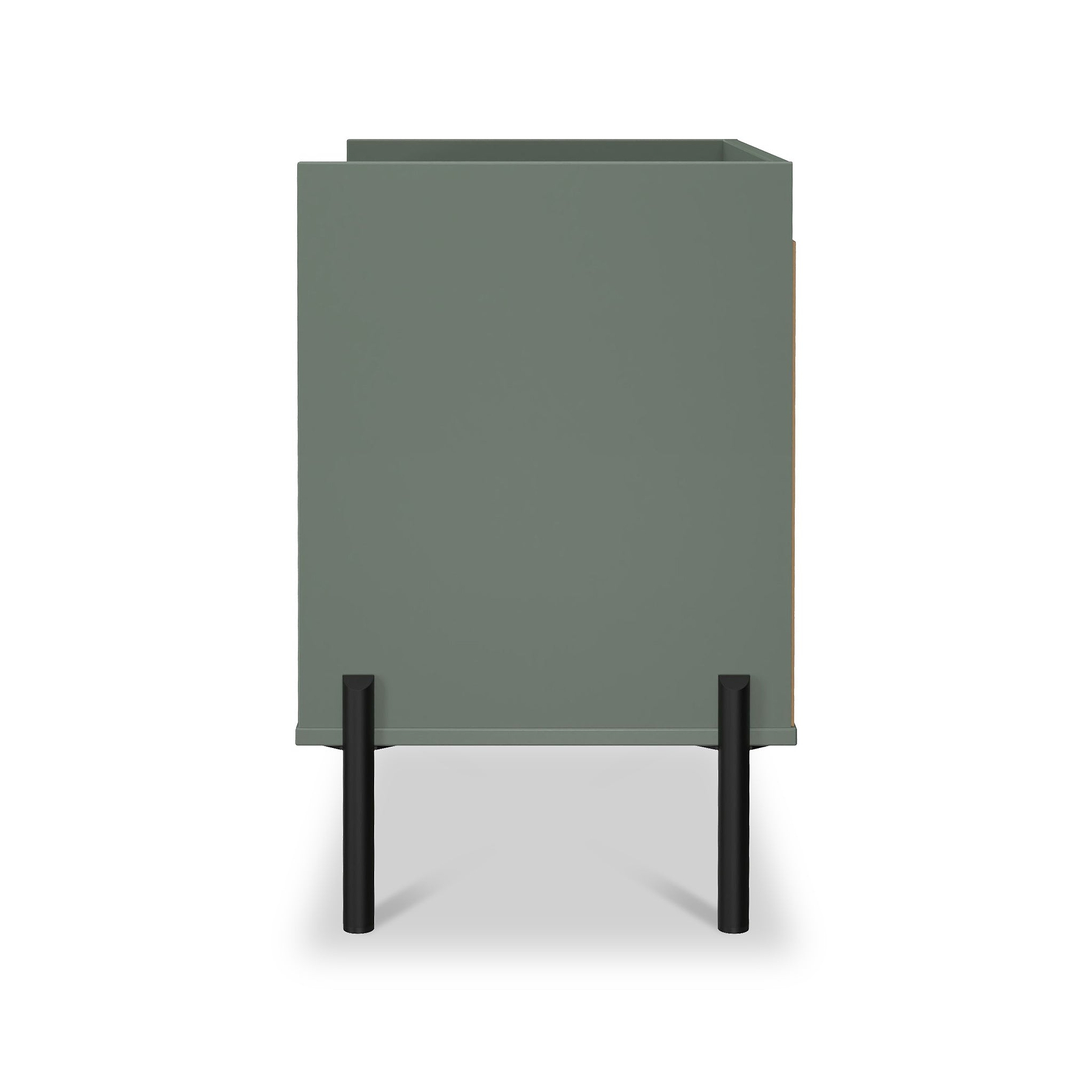 Kenton 2 Drawer Wide Bedside Reed Green from Roseland Furniture