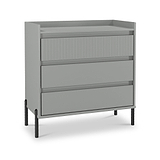 Kenton 3 Drawer Chest Dusk Grey from Roseland Furniture
