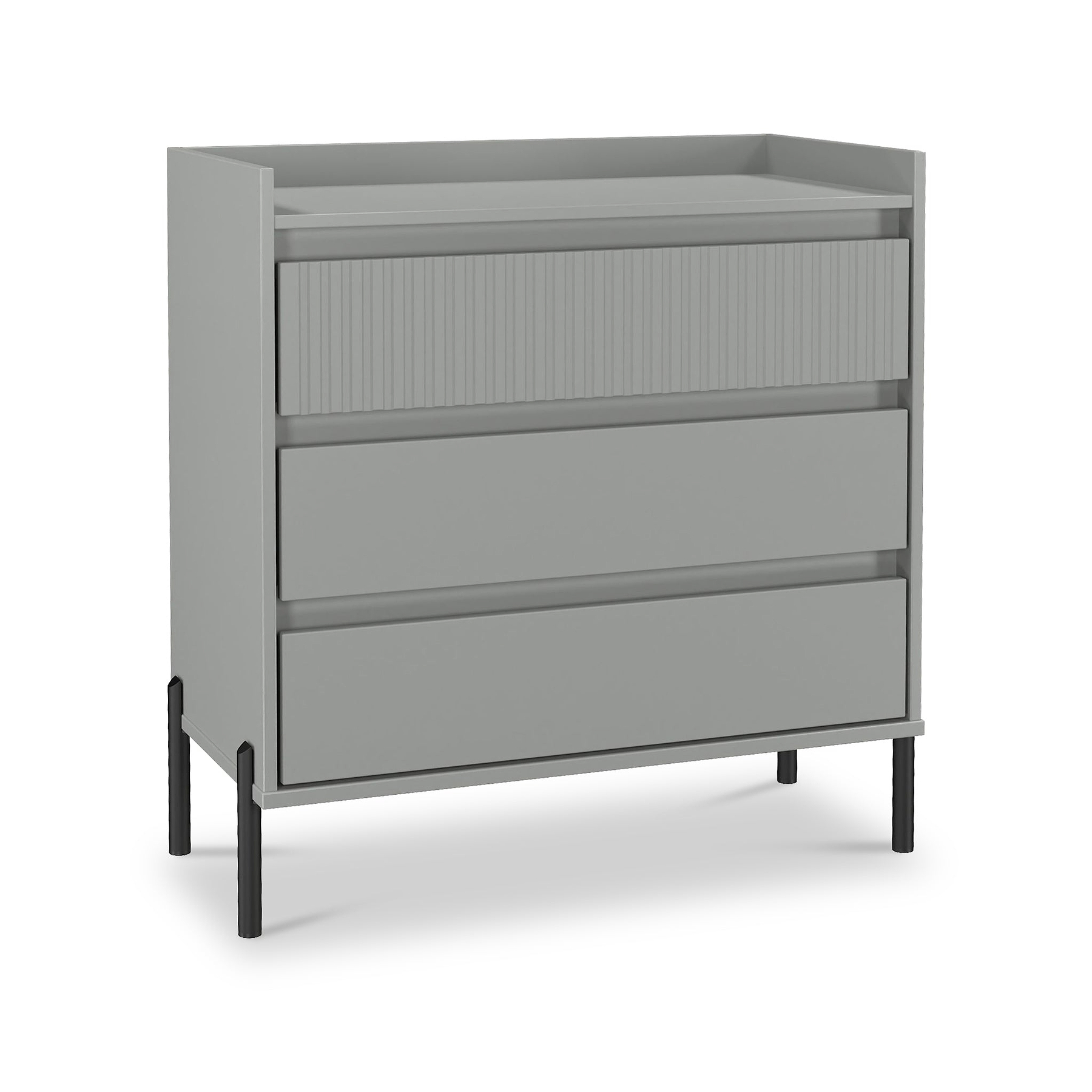 Kenton 3 Drawer Chest Dusk Grey from Roseland Furniture