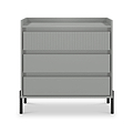 Kenton 3 Drawer Chest Dusk Grey from Roseland Furniture
