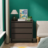 Kenton 3 Drawer Chest Graphite from Roseland Furniture