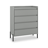 Kenton 4 Drawer Chest Dusk Grey from Roseland Furniture